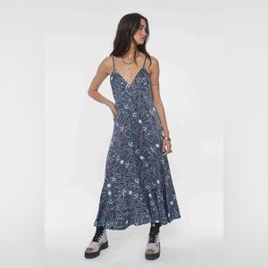 Jen’s Pirate Booty Cassia Slip Dress Blue smoke Small NWT